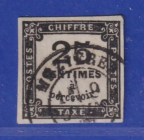 Frankreich 1871 Portomarke 25 C. Mi.-Nr. 4 sauber gestempelt