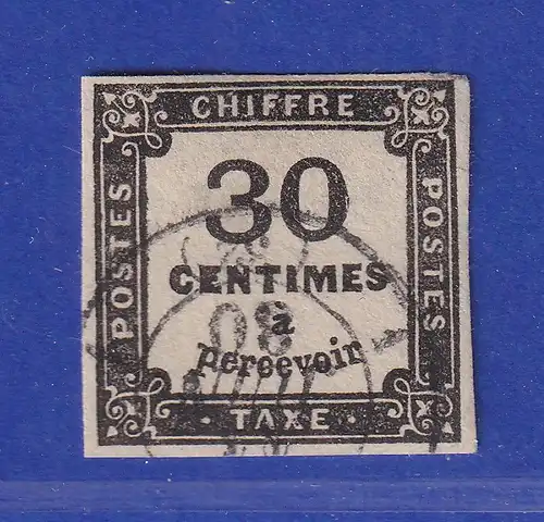 Frankreich 1878 Portomarke 30 C. schwarz Mi.-Nr. 8 gestempelt