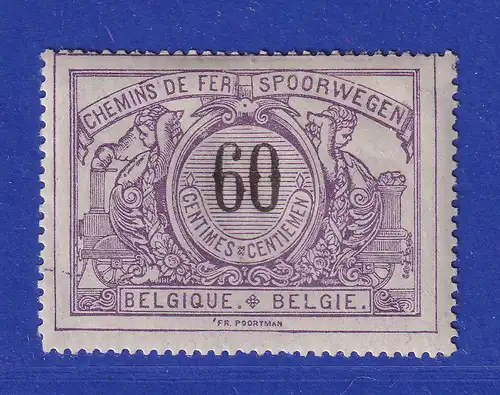 Belgien 1896 Eisenbahnpaketmarke 60 C. Mi.-Nr. 20 ungebraucht *