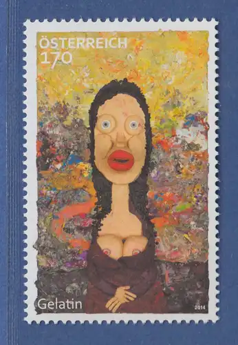 Österreich 2014 Sondermarke Junge Kunst Mona Lisa von Gelatin Mi.-Nr. 3168