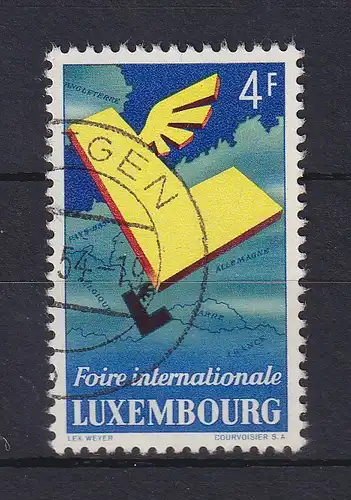 Luxemburg 1954 Internationale Messe Mi.-Nr. 524 gestempelt 