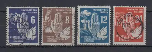 DDR 1950 Erkämpft den Frieden Mi.-Nr. 276-79 Satz kpl. gestempelt