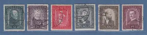 Österreich Maler Mi.-Nr. 545-550  O kpl. Satz gestempelt, meist signiert BPP