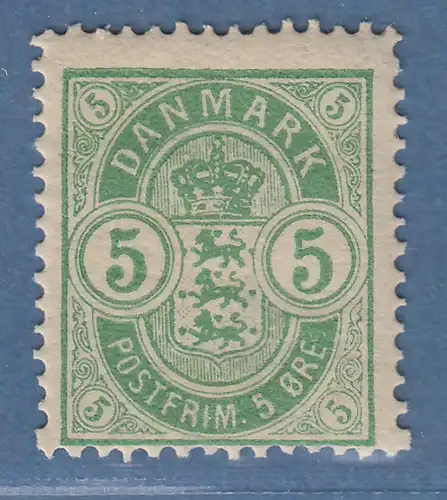 Dänemark 1884 5 Öre  Mi.-Nr. 34 Y A ungebraucht *   