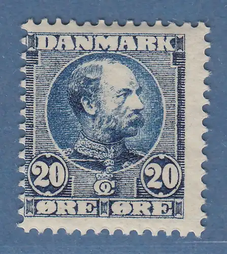 Dänemark 1904-05 König Christian IX. 20 Öre Mi.-Nr. 49 ungebraucht *   