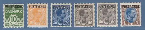Dänemark Postfähre POSTFAERGE Mi.-Nr. 5-10 Satz 6 Werte kpl. ungebraucht *