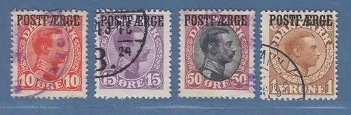 Dänemark Postfähre POSTFAERGE Mi.-Nr. 1-4 Satz kpl. gestempelt