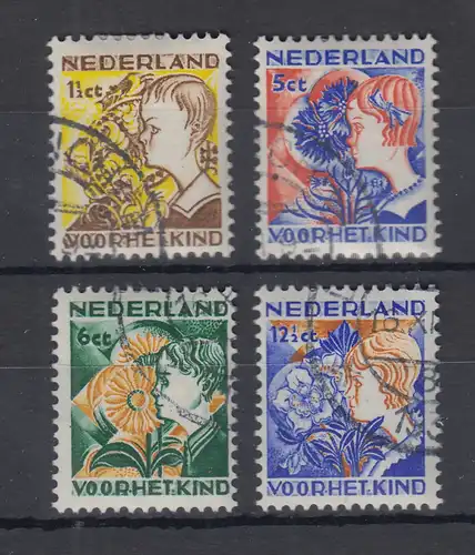 Niederlande 1932 Voor het Kind  Mi.-Nr. 253-256 A Satz kpl. O