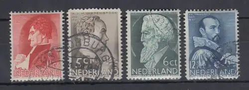 Niederlande 1935 Sommermarken Persönlichkeiten Mi.-Nr. 282-285 O 