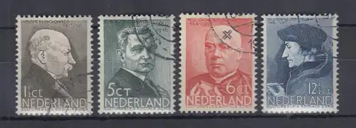 Niederlande 1936 Sommermarken Persönlichkeiten Mi.-Nr. 291-94 Satz kpl. O 