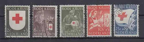 Niederlande 1953 Rotes Kreuz Mi.-Nr. 615-19 Satz kpl. O 