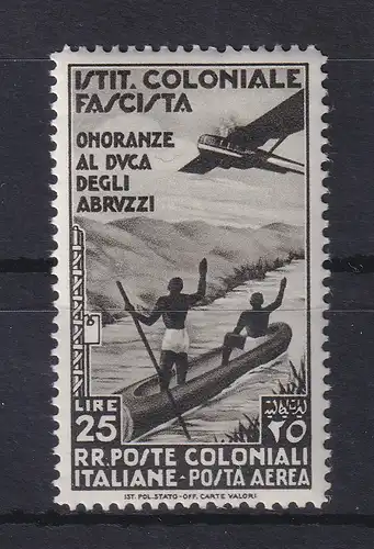 Italienische Kolonien 1934 Flugpostmarke Ludwig Amadeus Mi.-Nr. 75 ungebraucht *