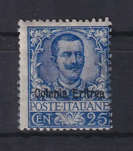 Italienisch-Eritrea 1903 Freimarke Viktor Emanuel III. 25 C. Mi.-Nr. 24 ungebr.*