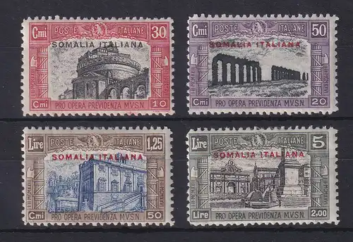 Italienisch-Somaliland 1929 National-Miliz Rom Mi.-Nr. 123-126 Satz kpl. * 