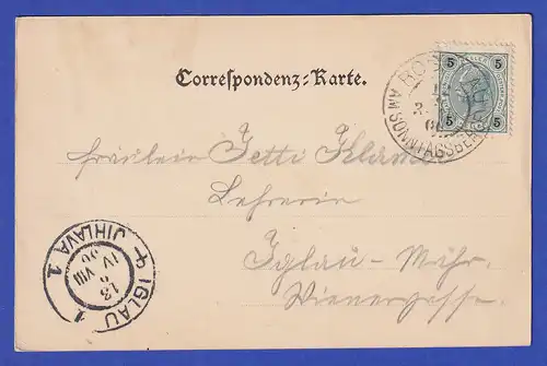 AK Österreich Gruß aus Sonntagsberg gelaufen 1900