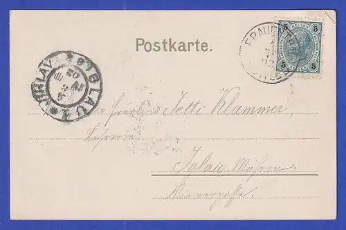 AK Österreich Gruß aus St. Anna bei Frauenthal gelaufen 1902