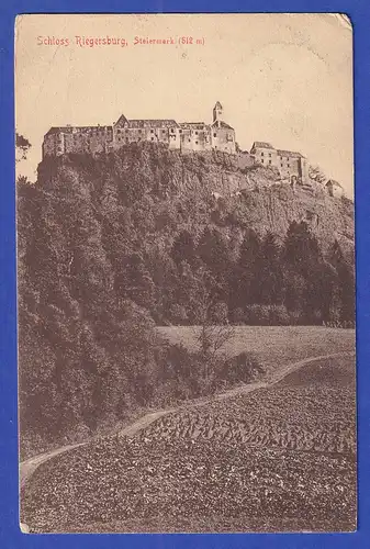 AK Österreich Schloss Riegersburg, Steiermark, gelaufen 1907