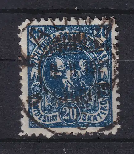 Lietuva / Litauen 1920 Freimarke Wappen Mi.-Nr. 63 X A gestempelt