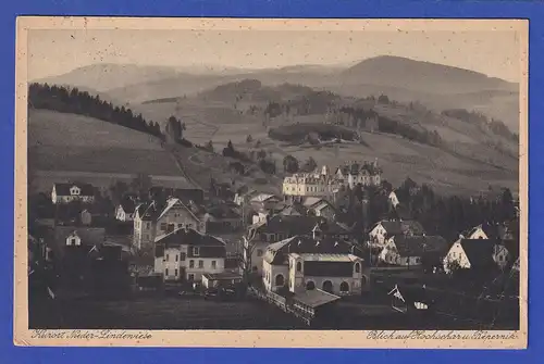 AK Kurort Nieder-Lindenwiese Blick auf Hochschar und Kepernik gelaufen 1924