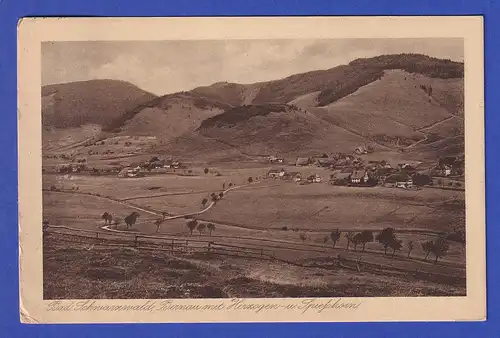 AK Bad Schwarzwald Bernau gelaufen 1922