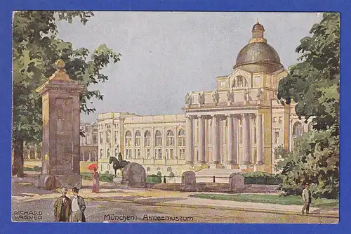 AK Bayern München Armeemuseum 1926  gelaufen nach Peking  / China