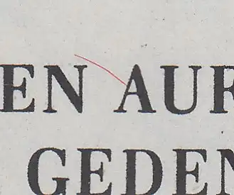 DDR 1956 Thälmann-Block mit Plattenfehler II roter Strich, gest. gepr König BPP