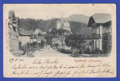 AK Österreich Rankweil Arlbergbahn, gelaufen 1900
