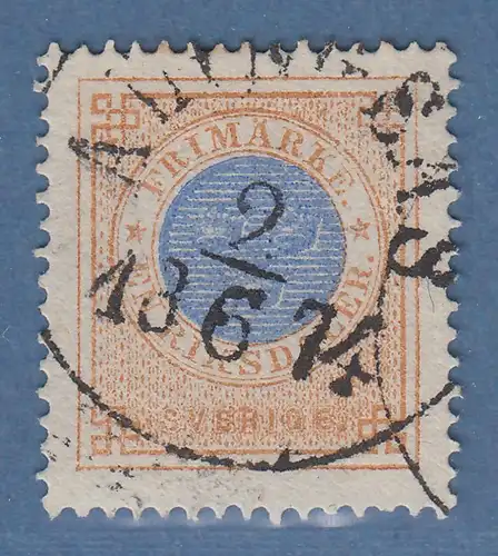 Schweden 1872 Freimarke 1 RIKSDALER Mi.-Nr. 26A gestempelt