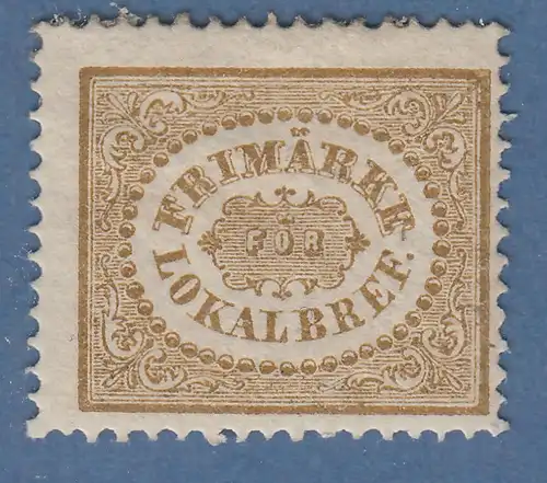 Schweden 1862 Freimarke für Lokalbriefe Mi.-Nr. 13 ungebraucht *