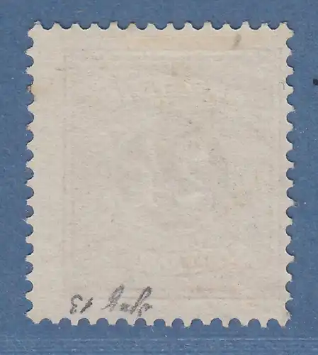 Schweden 1891 Portomarke 24 Öre graulila gez.13 Mi-Nr. 7bB gestempelt 
