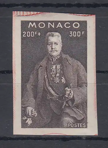 Monaco 1947 Fürst Louis II. Einzelmarke aus Block Mi.-Nr. 337 postfrisch **