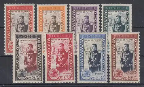 Monaco 1950 Thronbesteigung Fürst Rainier III. Mi.-Nr. 408-15 Satz kpl. **