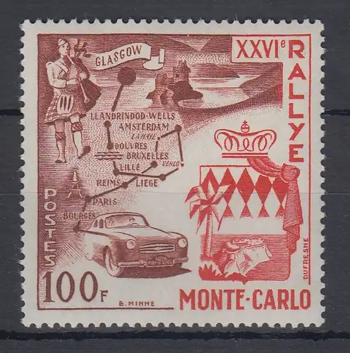 Monaco 1956 26.Rallye Monte Carlo Mi.-Nr. 560 **