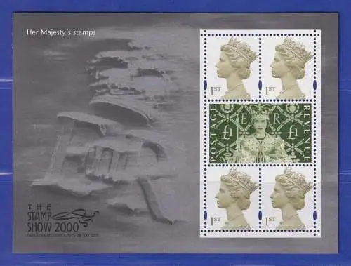 Großbritannien 2000 THE STAMP SHOW 2000  Mi.-Nr. 1843 (4), 1871 Kleinbogen ** 