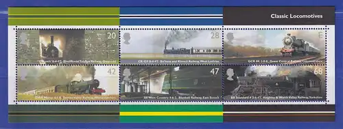Großbritannien 2004 Historische Lokomotiven Mi.-Nr. Block 18 ** 