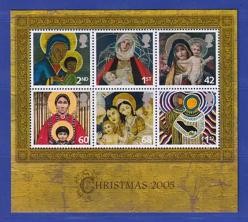 Großbritannien 2005 Blockausgabe Weihnachten Mi.-Nr. Block 29 ** 