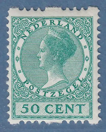 Niederlande 1925 Wilhelmina 50 Cent Mi.-Nr. 162B ungebraucht *