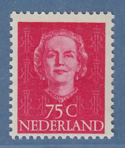 Niederlande 1951 Königin Juliane 75 Cent Ergänzungswert Mi.-Nr. 582 **