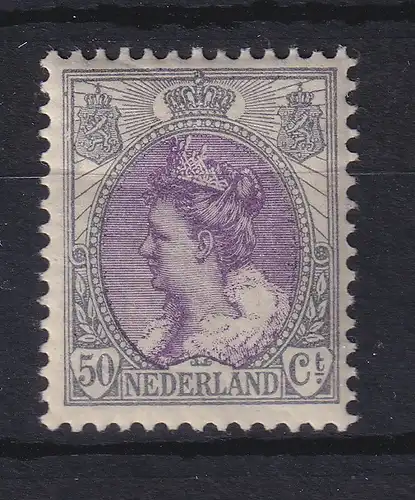 Niederlande 1920 Freimarke Königin Wilhelmina Mi.-Nr. 80A ungebraucht *