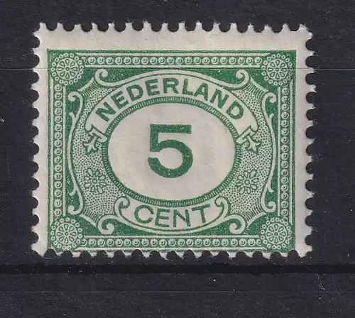 Niederlande 1921 Freimarke Ziffer im Oval Mi.-Nr. 107 ungebraucht *