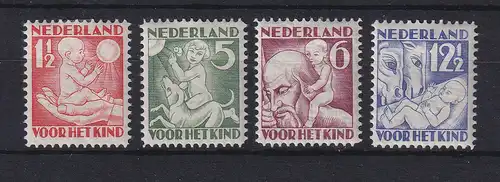 Niederlande 1930 "Voor het Kind" 4 Jahreszeiten Mi.-Nr. 236-239 A ungebraucht *
