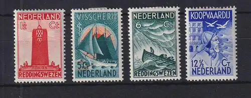 Niederlande 1933 Seemannshilfe Mi.-Nr. 262-265 ungebraucht *