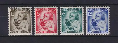 Niederlande 1934 "Voor het Kind" Mi.-Nr. 277-280 ungebraucht *