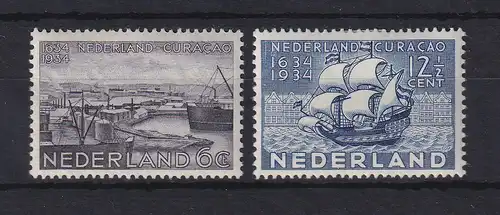 Niederlande 1934 300 Jahre Zugehörigkeit Curacaos Mi.-Nr. 274-275 ungebraucht *