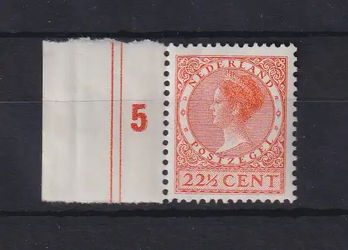 Niederlande 1939 Freimarke Königin Wilhelmina Mi.-Nr. A186 postfrisch **
