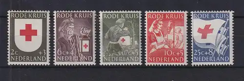 Niederlande 1953 Rotes Kreuz Mi.-Nr. 615-619 postfrisch **