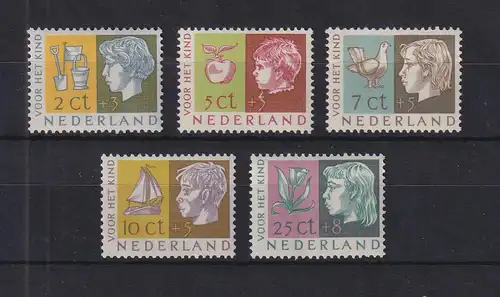 Niederlande 1953 "Voor het Kind" Mi.-Nr. 631-635 postfrisch **