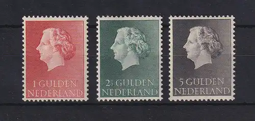 Niederlande 1954/55 Königin Juliana Mi.-Nr. 647-648, 661 postfrisch **