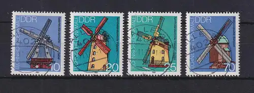 DDR 1981 Windmühlen Mi.-Nr. 2657-2660 zentrisch gest. HALLE