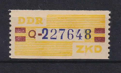 DDR Dienstmarke B Mi.-Nr. 25 Q postfrisch **